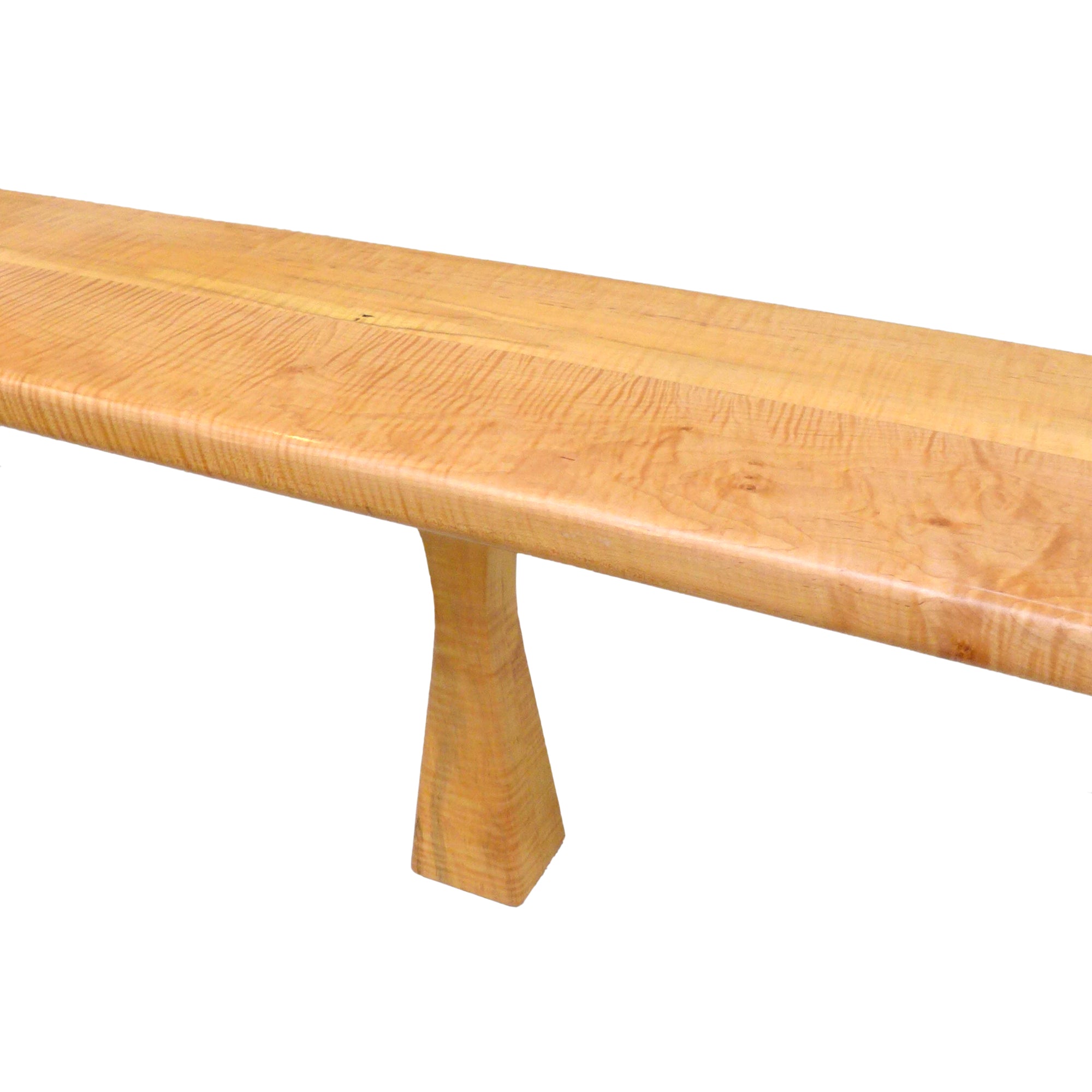 California Craft 5-Legged Long Wood Bench by Jon Schroeder