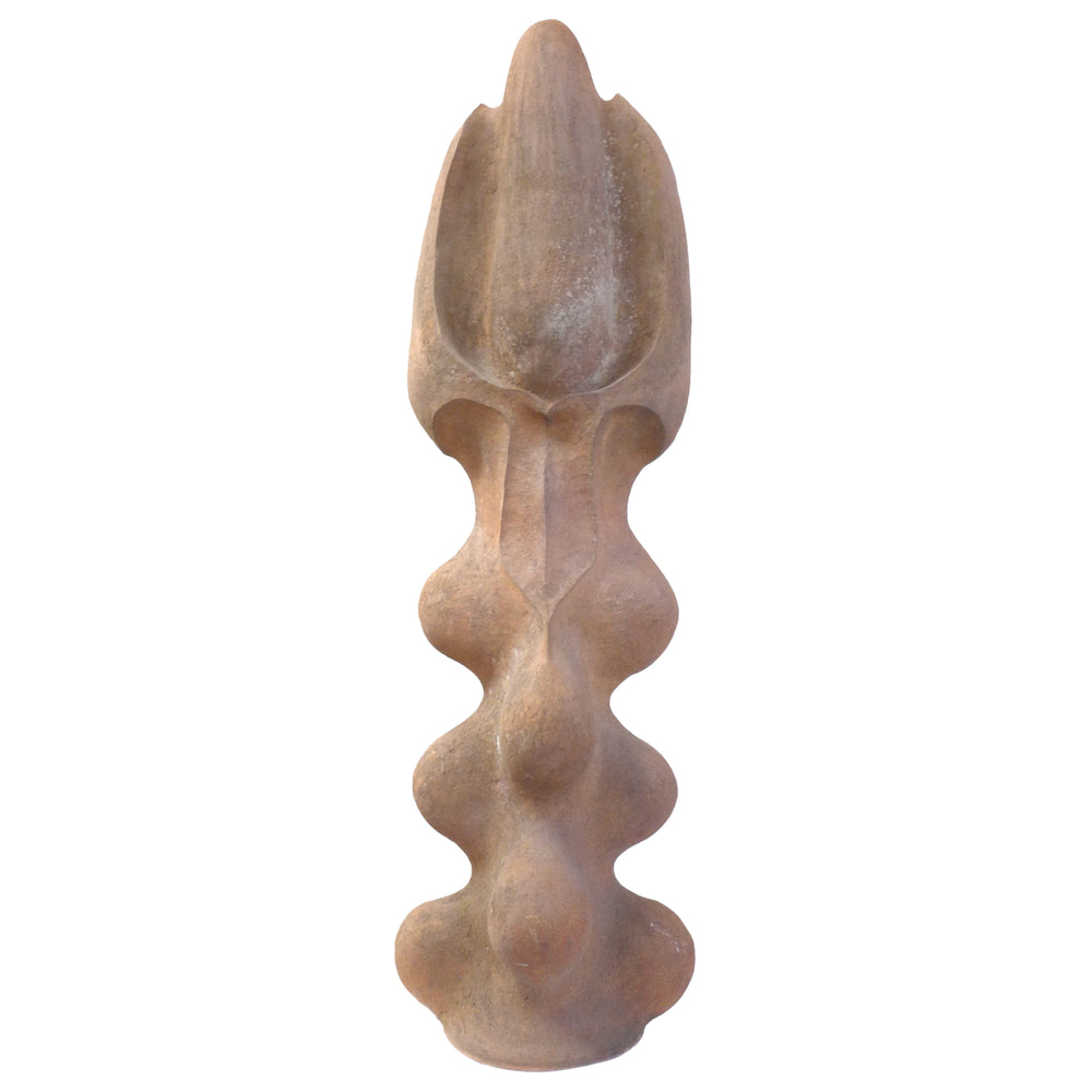 Biomorphic Cast Stone Totemic Sculpture