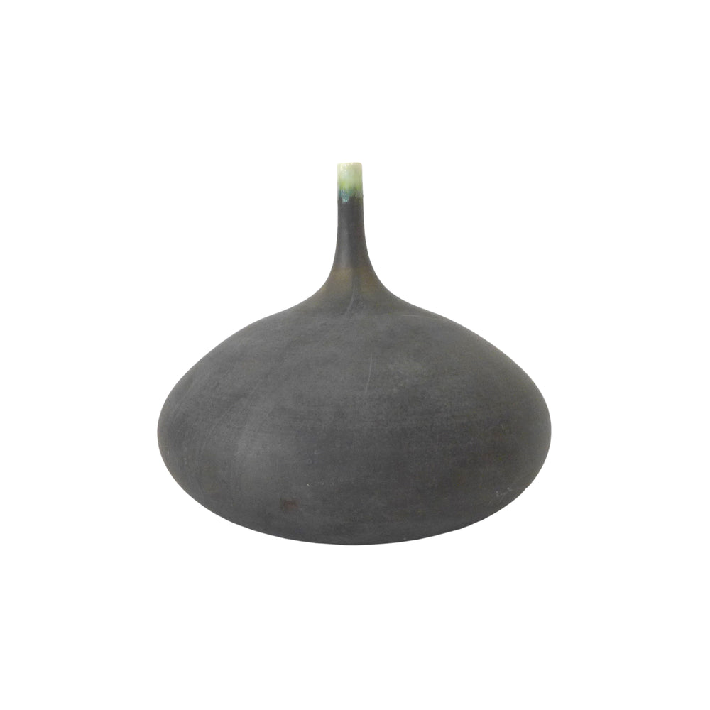 Bulbous Studio Ceramic Slender-Stem Bud Vase by Sara Paloma