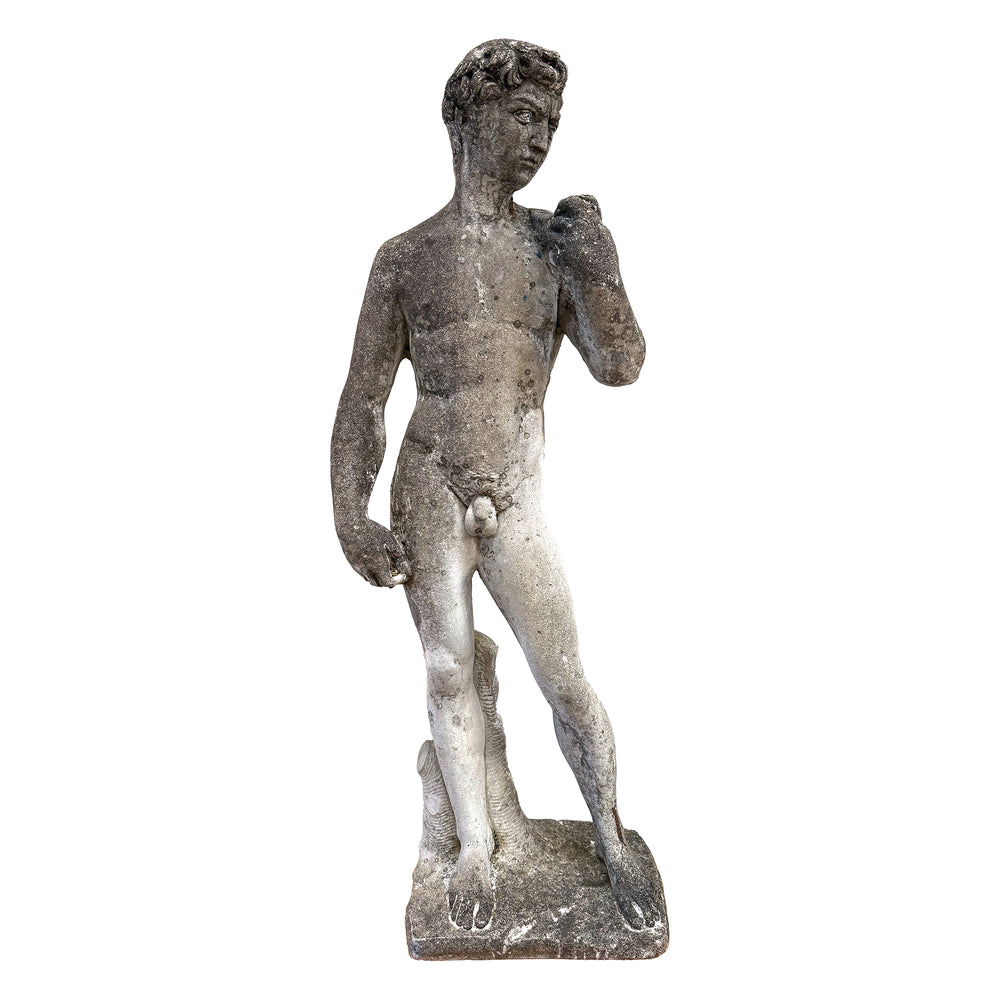 Cast Stone "David" Garden Statue