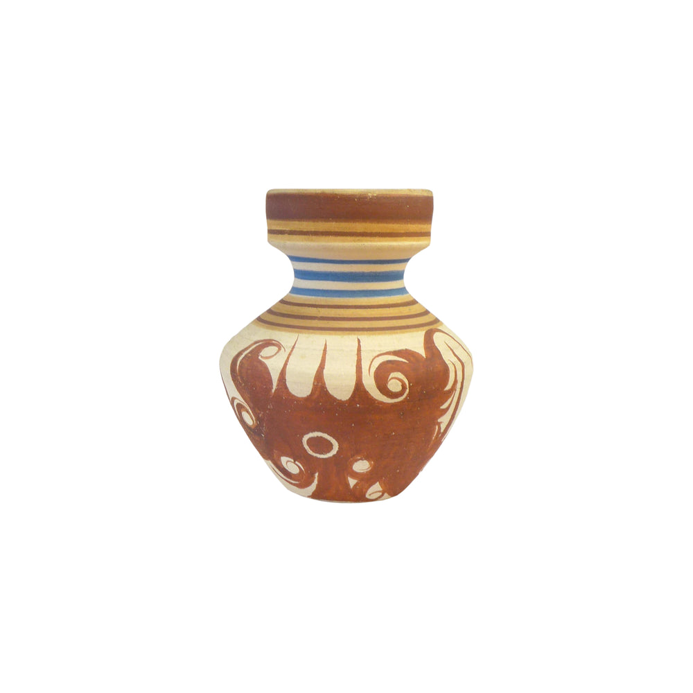 Central American Painted Terra Cotta Bud Vase
