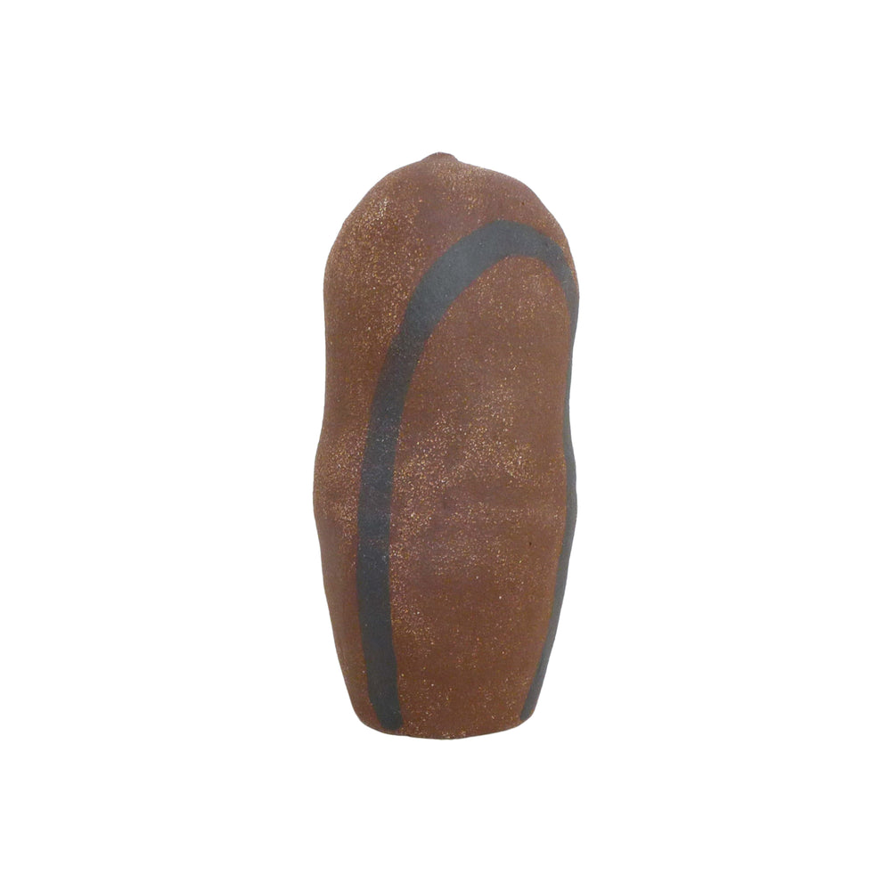 Contemporary Painted Stoneware Vessel of the Rare Earth Series by Justin Hoffman