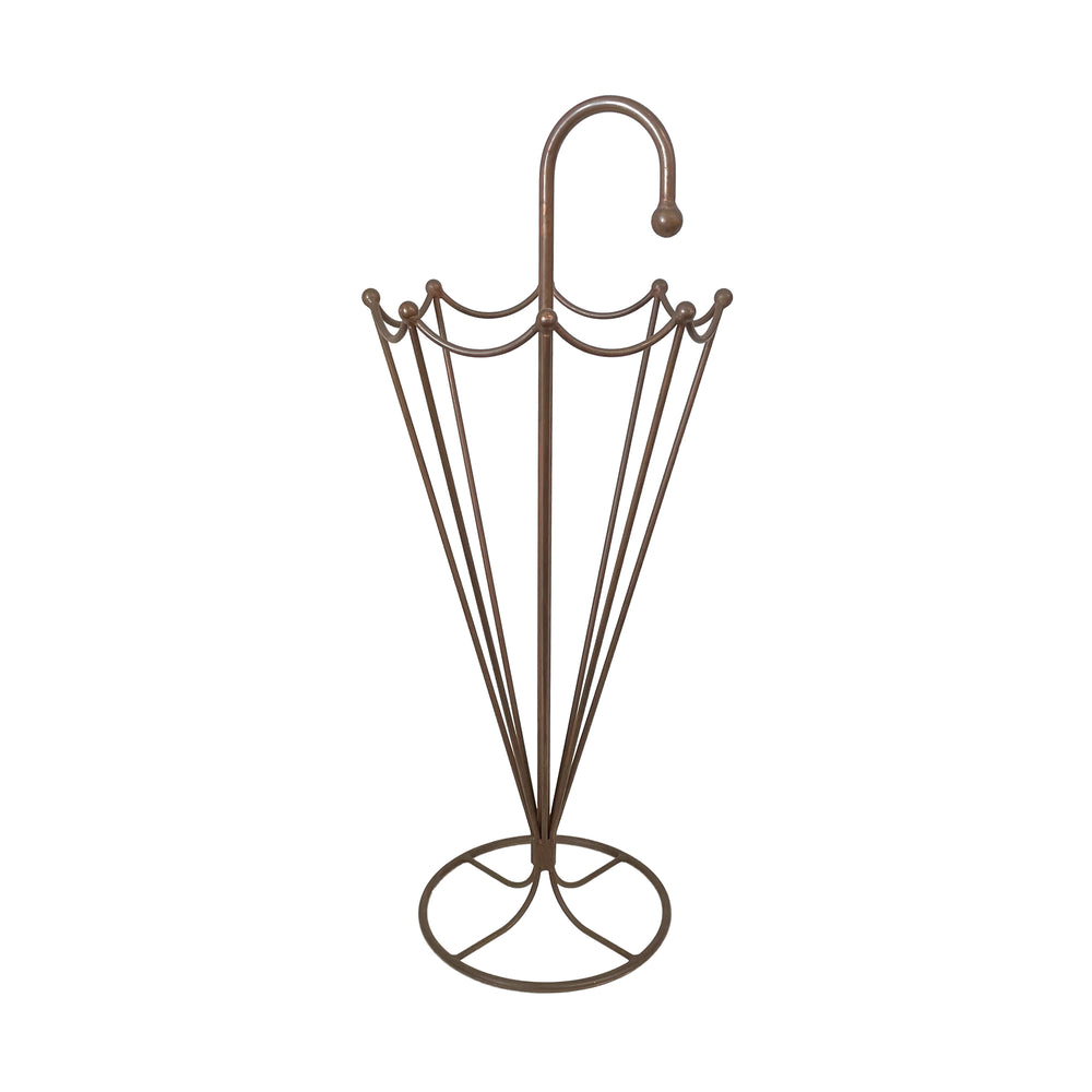 Copper Figural Umbrella Stand