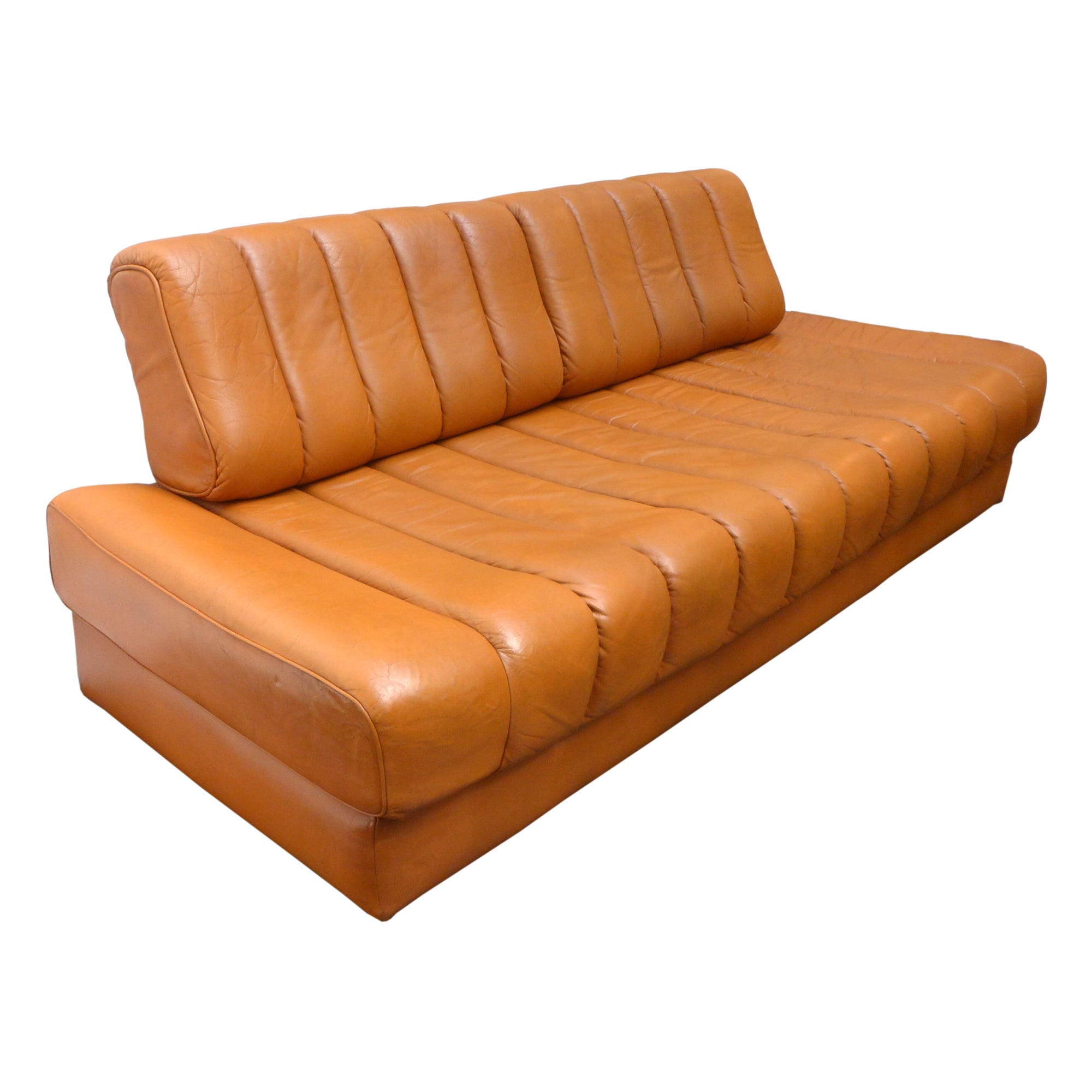 DS-85 Daybed Sofa in Leather & Chromed Steel by De Sede