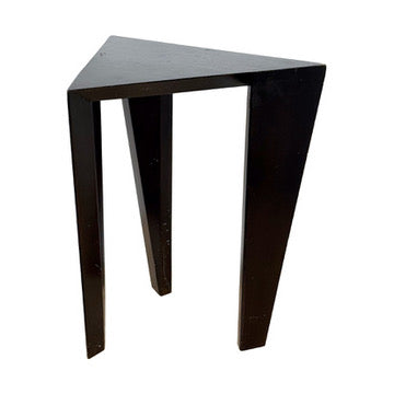 Cubist-Revival Wood Side Table