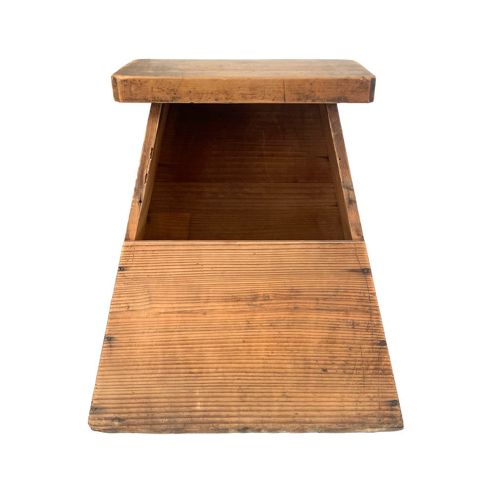 Early 20th Century Japanese Wooden Fumidai Step Stool