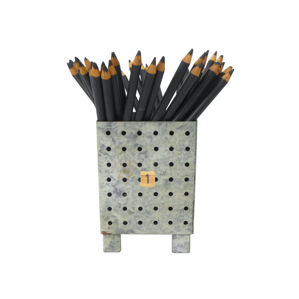Folk Art Perforated Pencil Holder