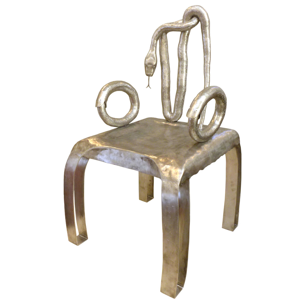 Hand Welded Steel Chair by Georgia Somary