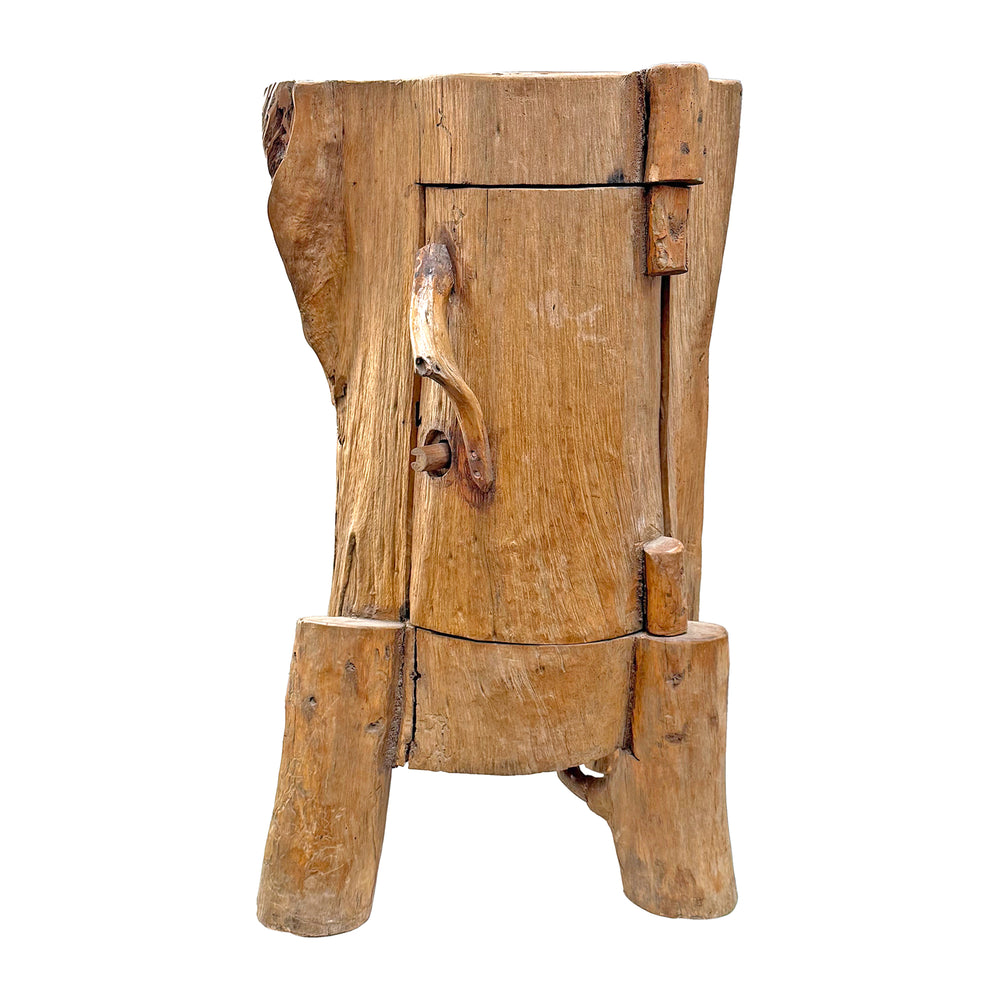 Unusual Wood Organic Craft Cabinet