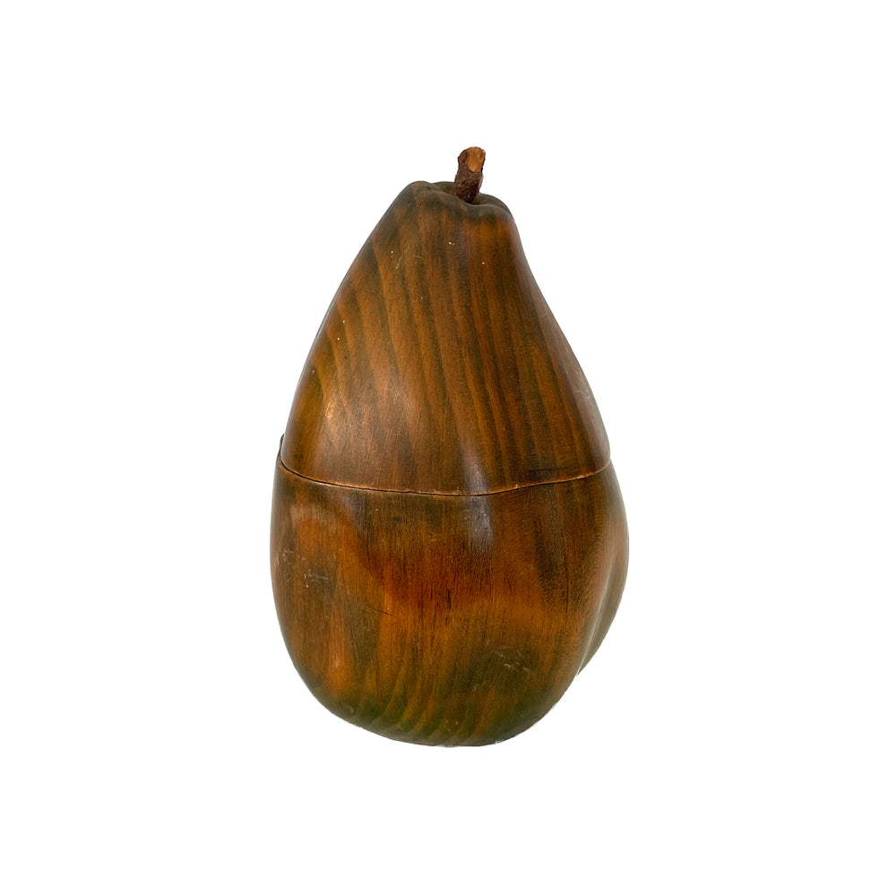 Italian Carved Wood Pear Box
