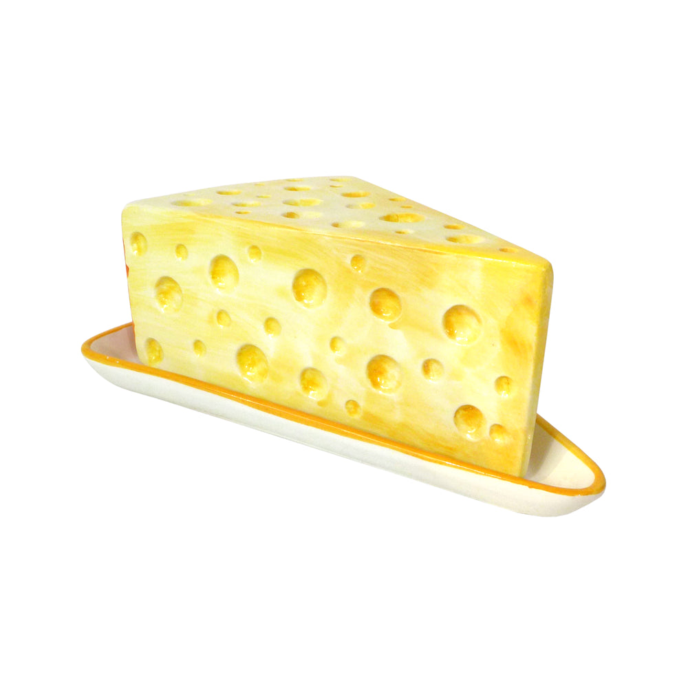 Italian Surrealist Ceramic Oversized Cheese Cloche
