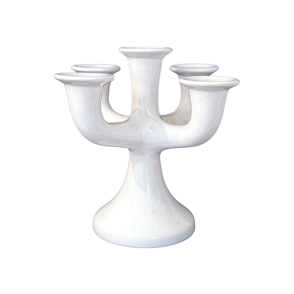 Italian Porcelain Candelabrum