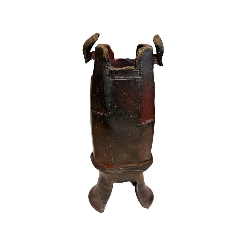 Japanese Brutalist Studio Ceramic Vase