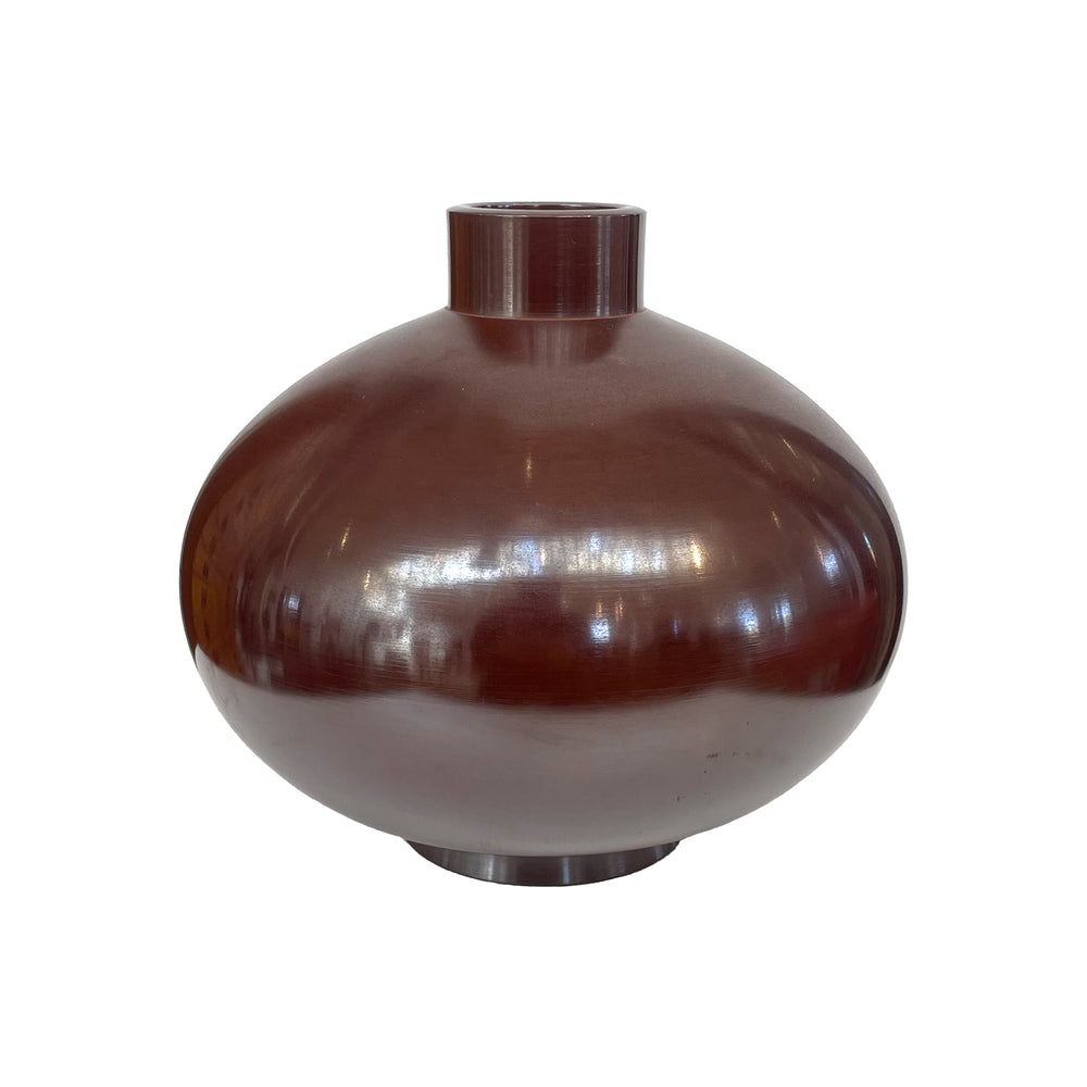 Japanese Bulbous Bronze Vase