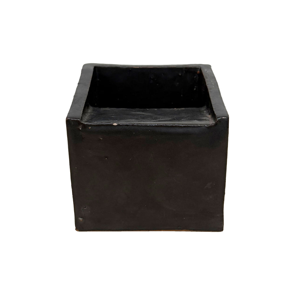 Japanese Studio Ceramic Cube Ikebana Vase