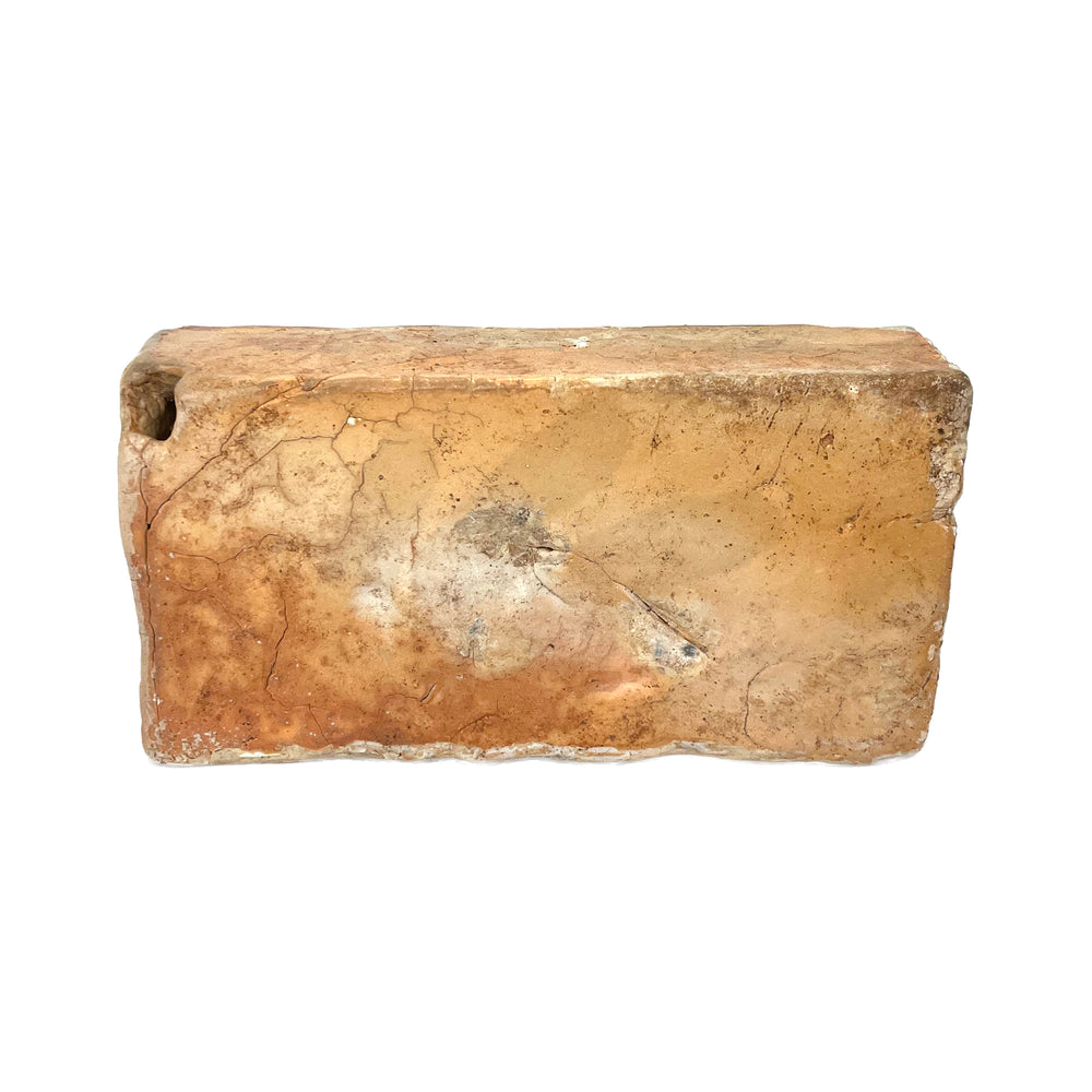 Japanese Studio Ceramic "Brick" Ikebana Vase