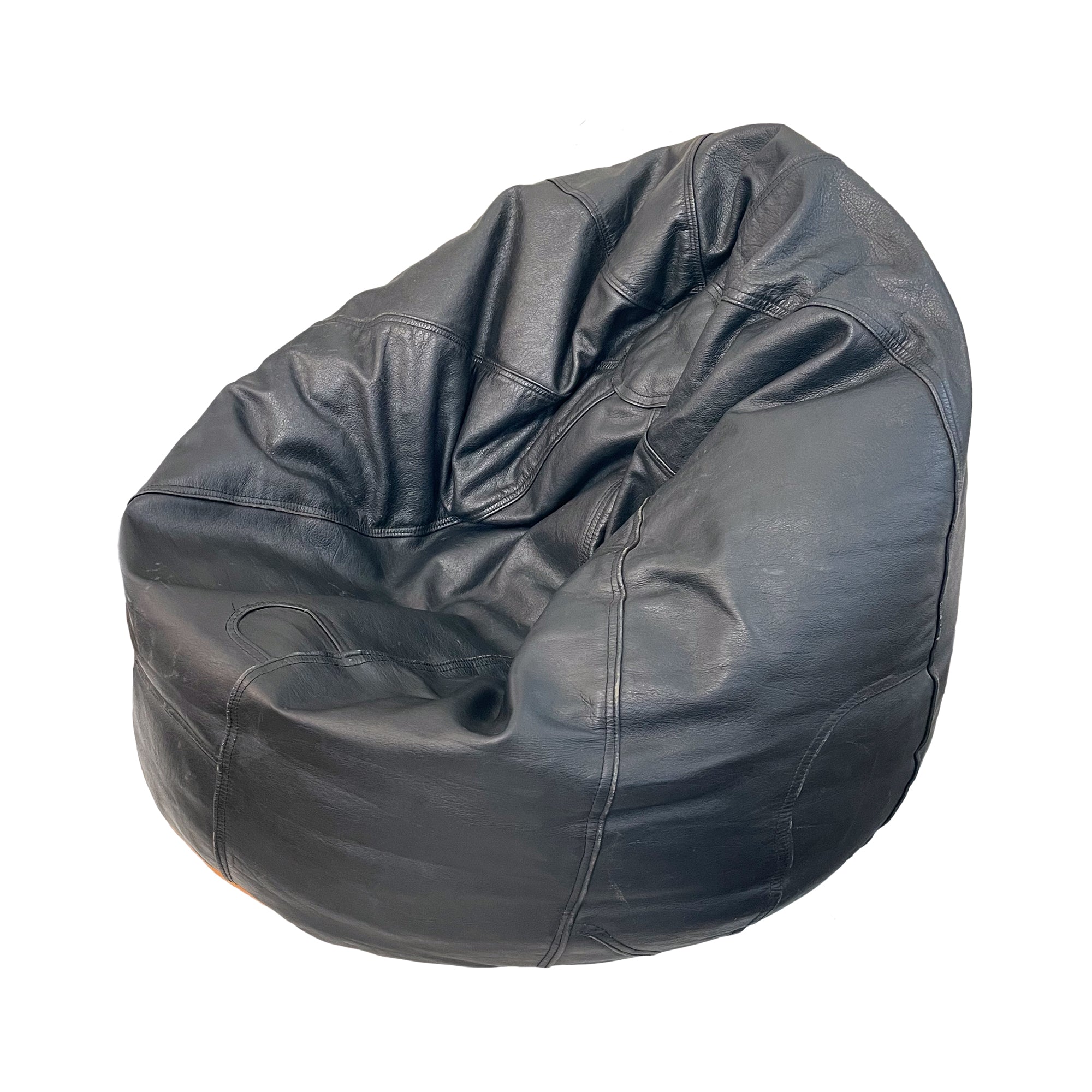 Midcentury Leather Bean Bag Chair – The Window