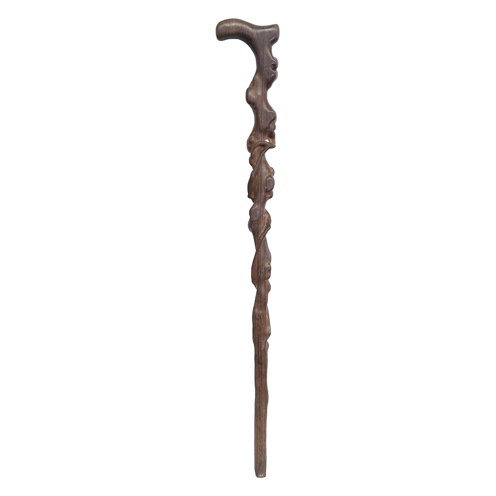 Organic Modern Carved Ironwood Cane