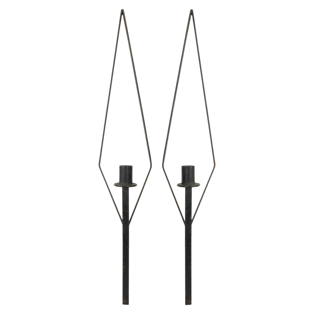 Pair of Iron Candle Sconces