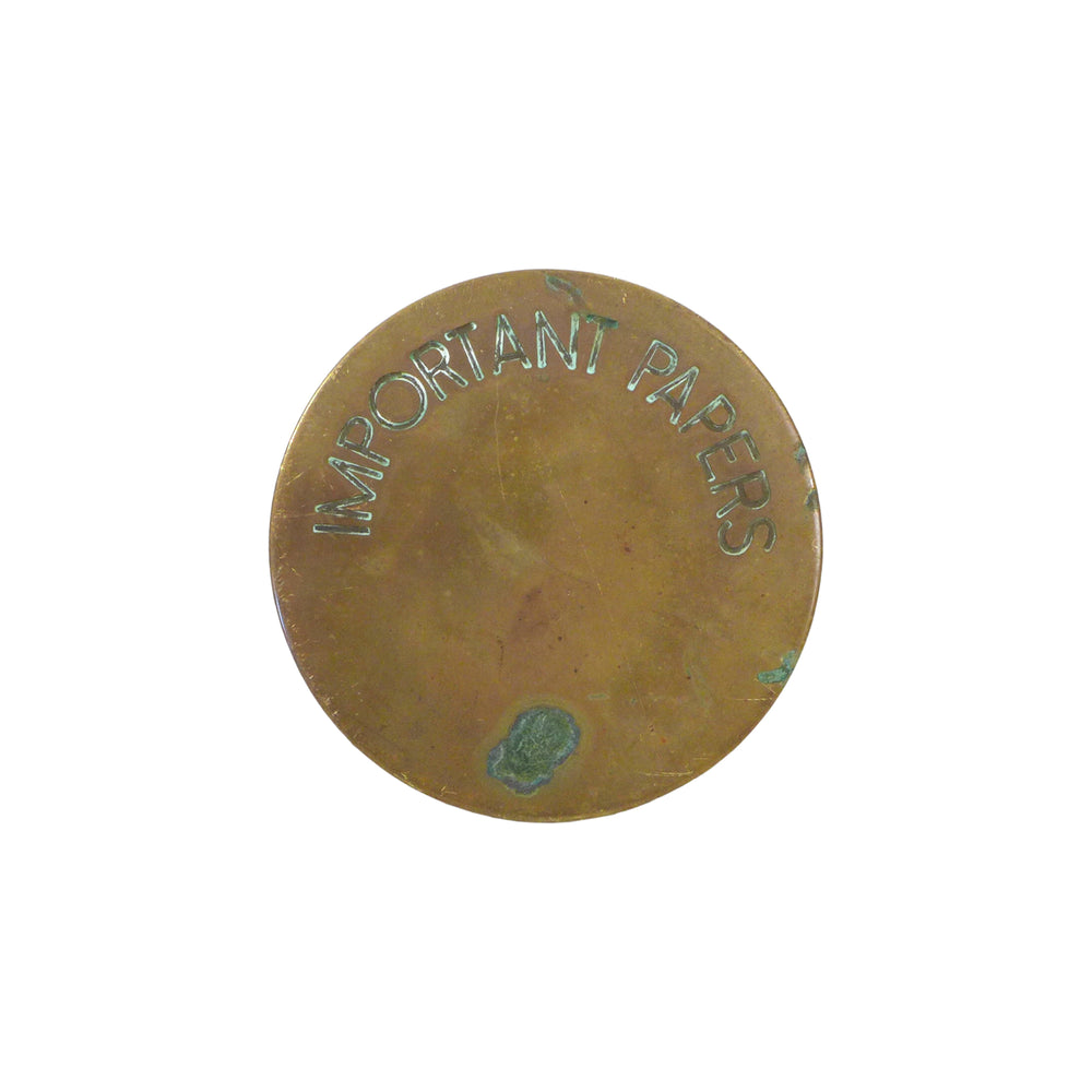 Bronze "Important Papers" Paperweight