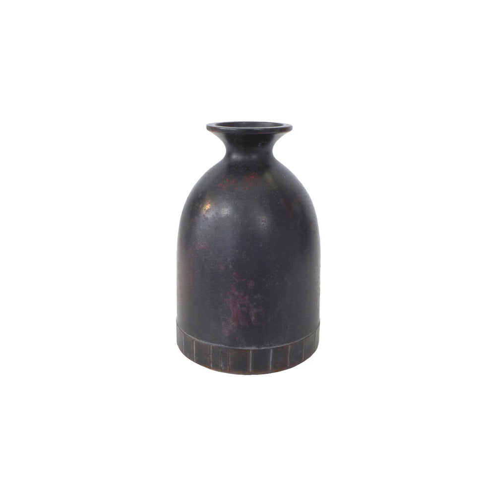 Japanese Modernist Bronze Bud Vase