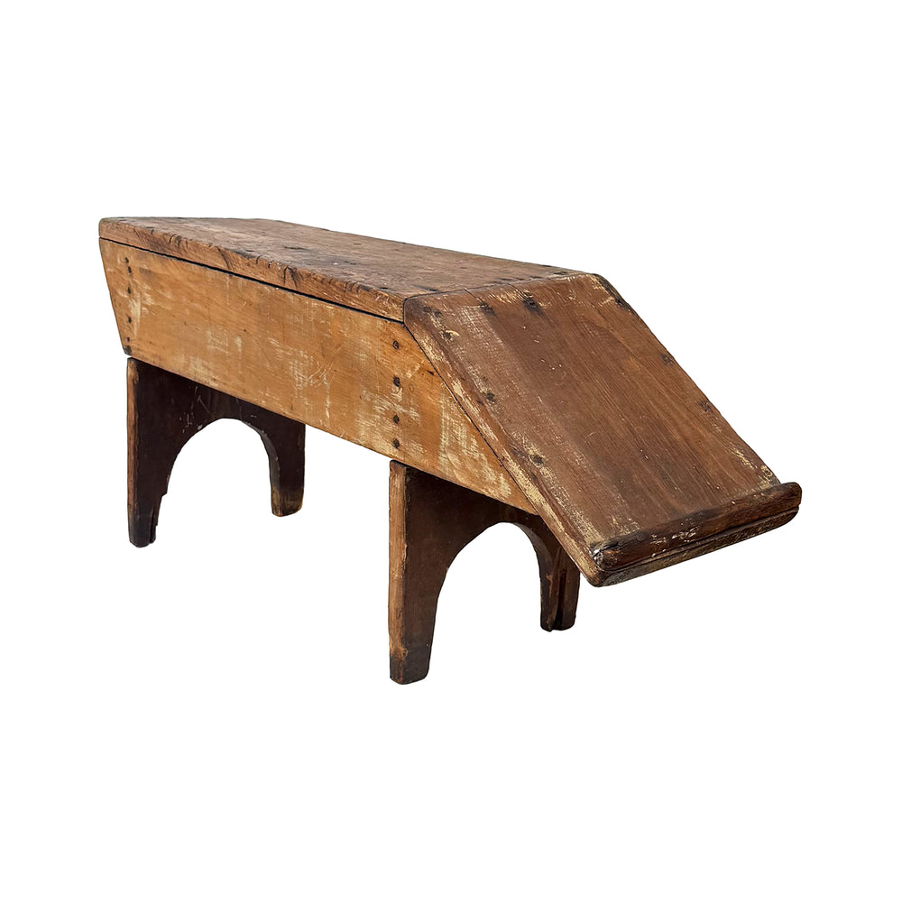 Primitive Wood "Pig" Boot Jack Bench