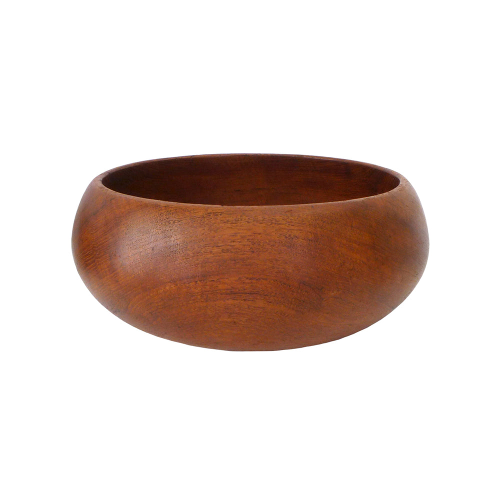 Round Turned Wood Bowl
