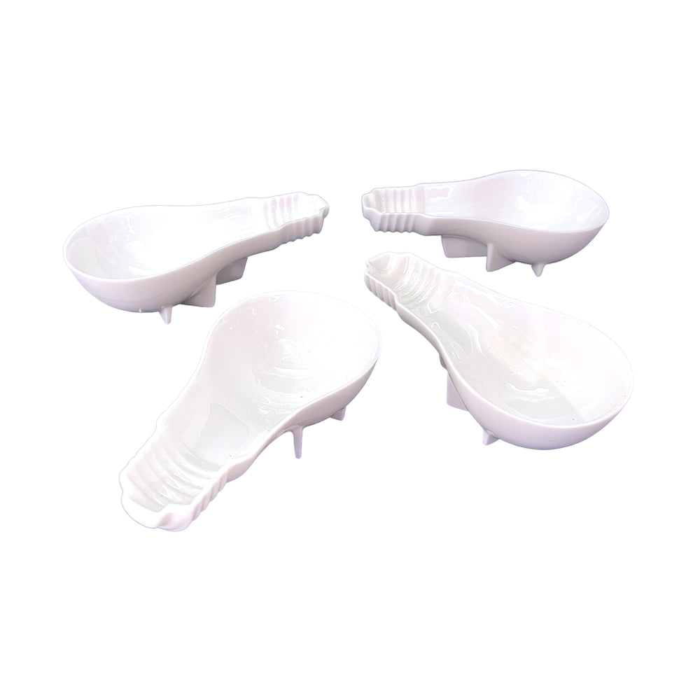 Set of 4 Porcelain Lightbulb Sauce Bowls
