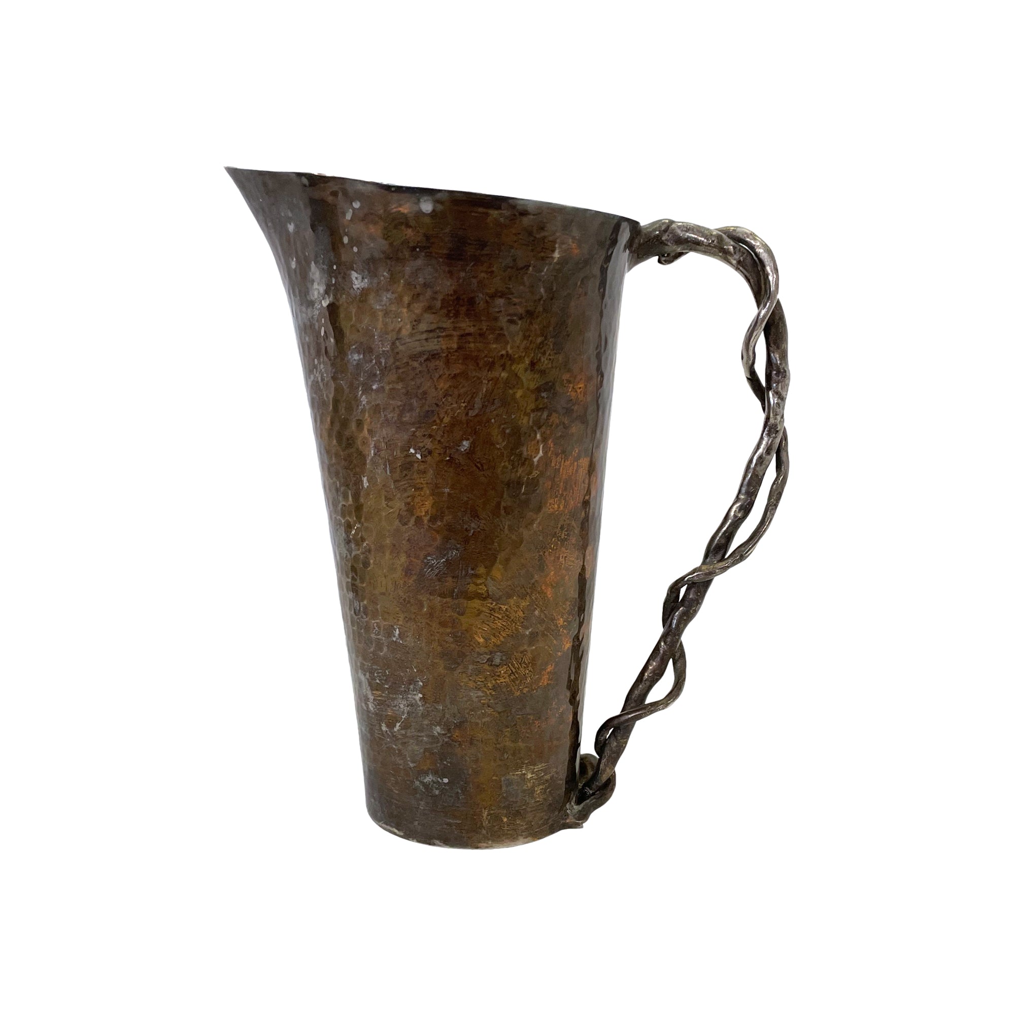 Silverplate Hammered Pitcher by Aram