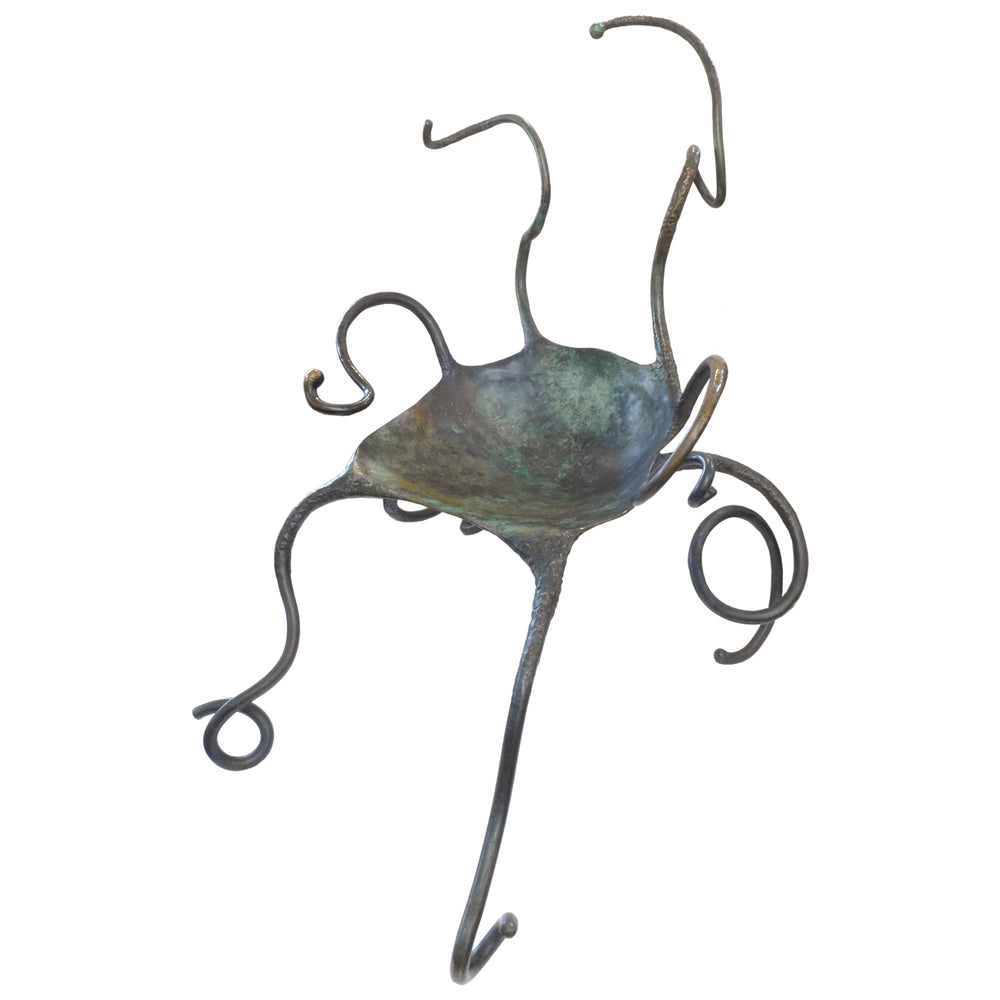 Cast Patinated Bronze "Siren" Armchair by Alan Siegel