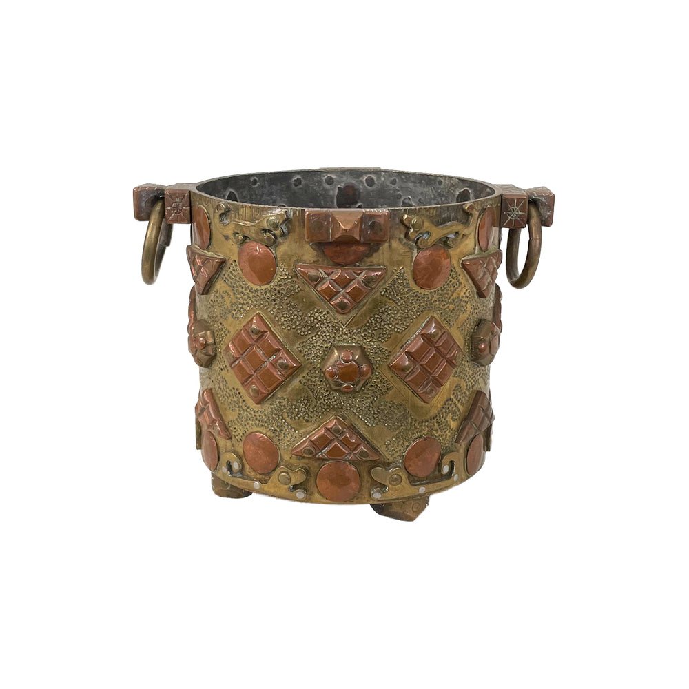 Small Mexican Mixed Metal Hand-Made Vessel