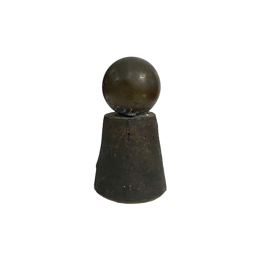 Small Modernist Cast Bronze Paperweight Object