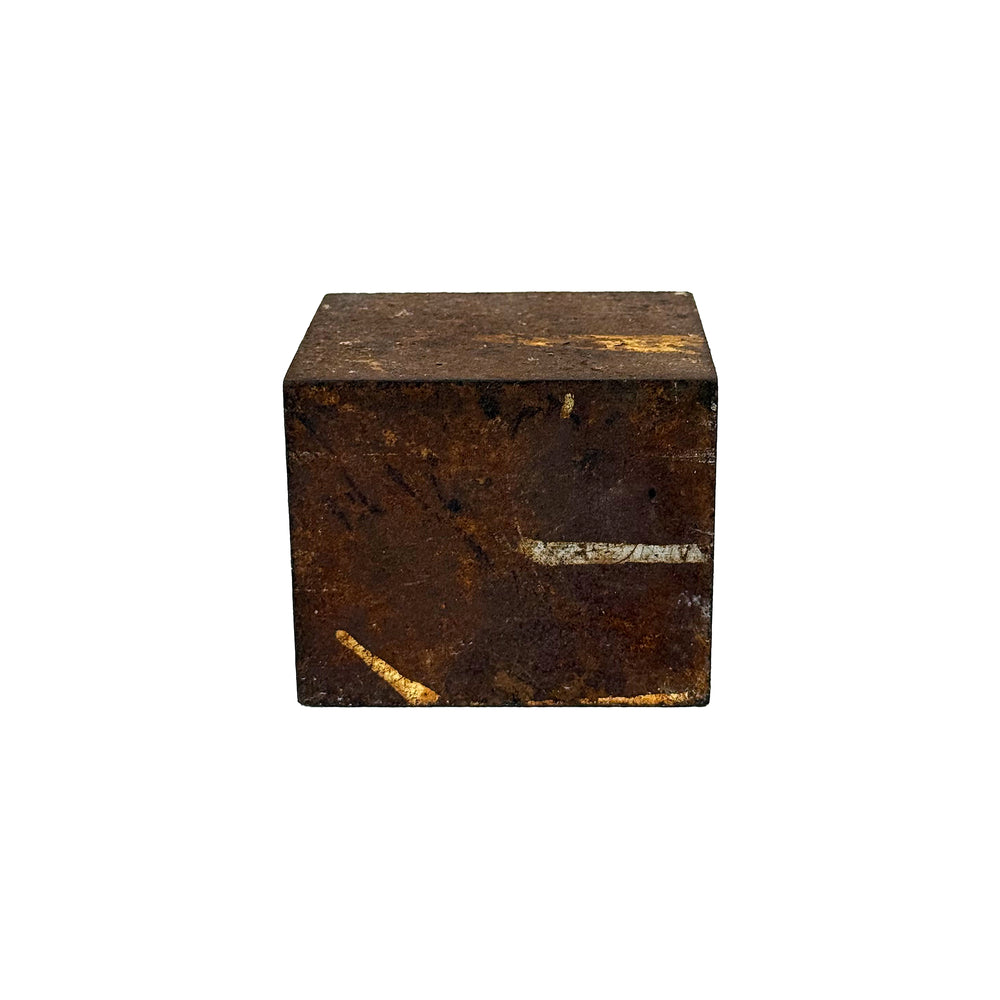 Small Solid Steel Display Cube