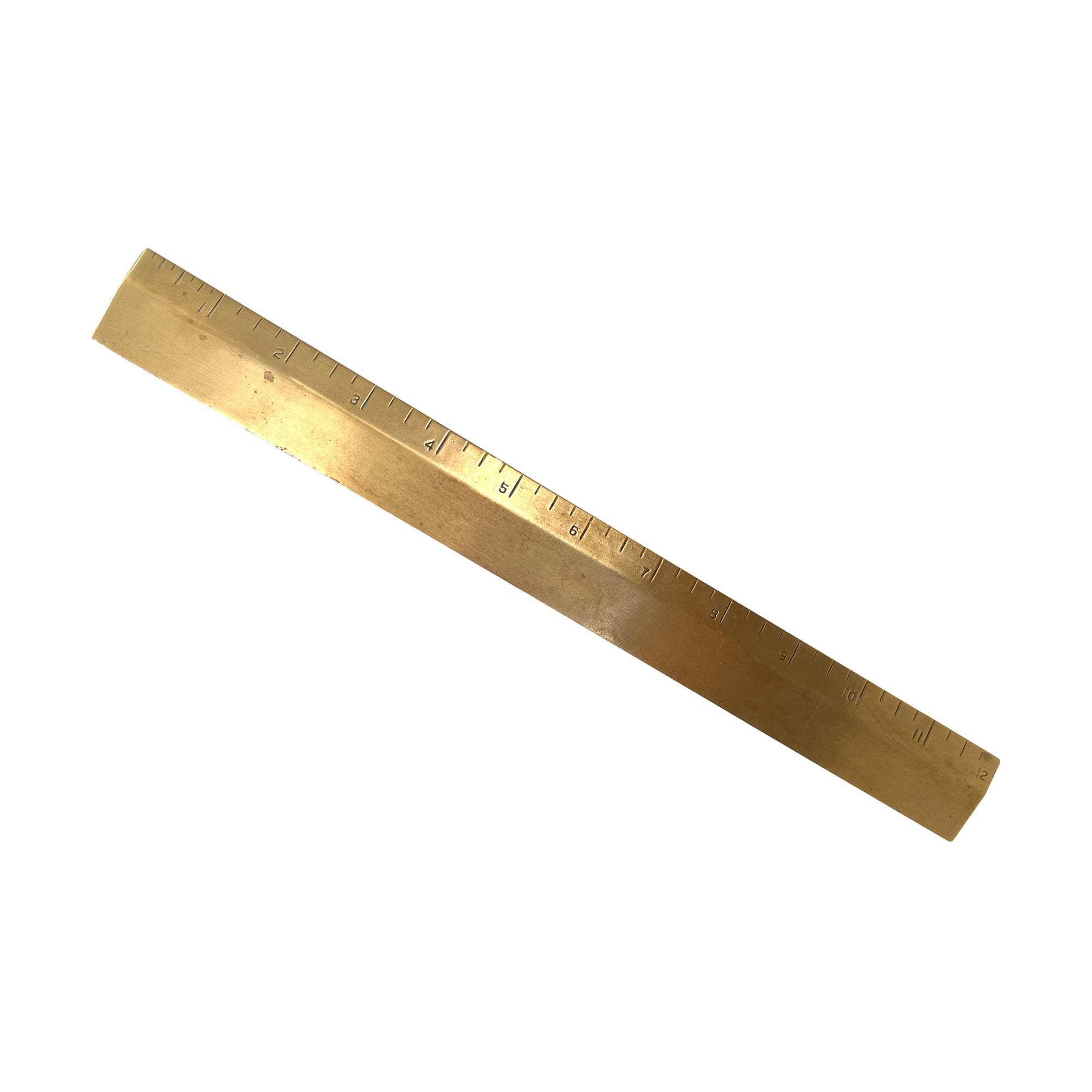 Solid Brass Ruler Paperweight