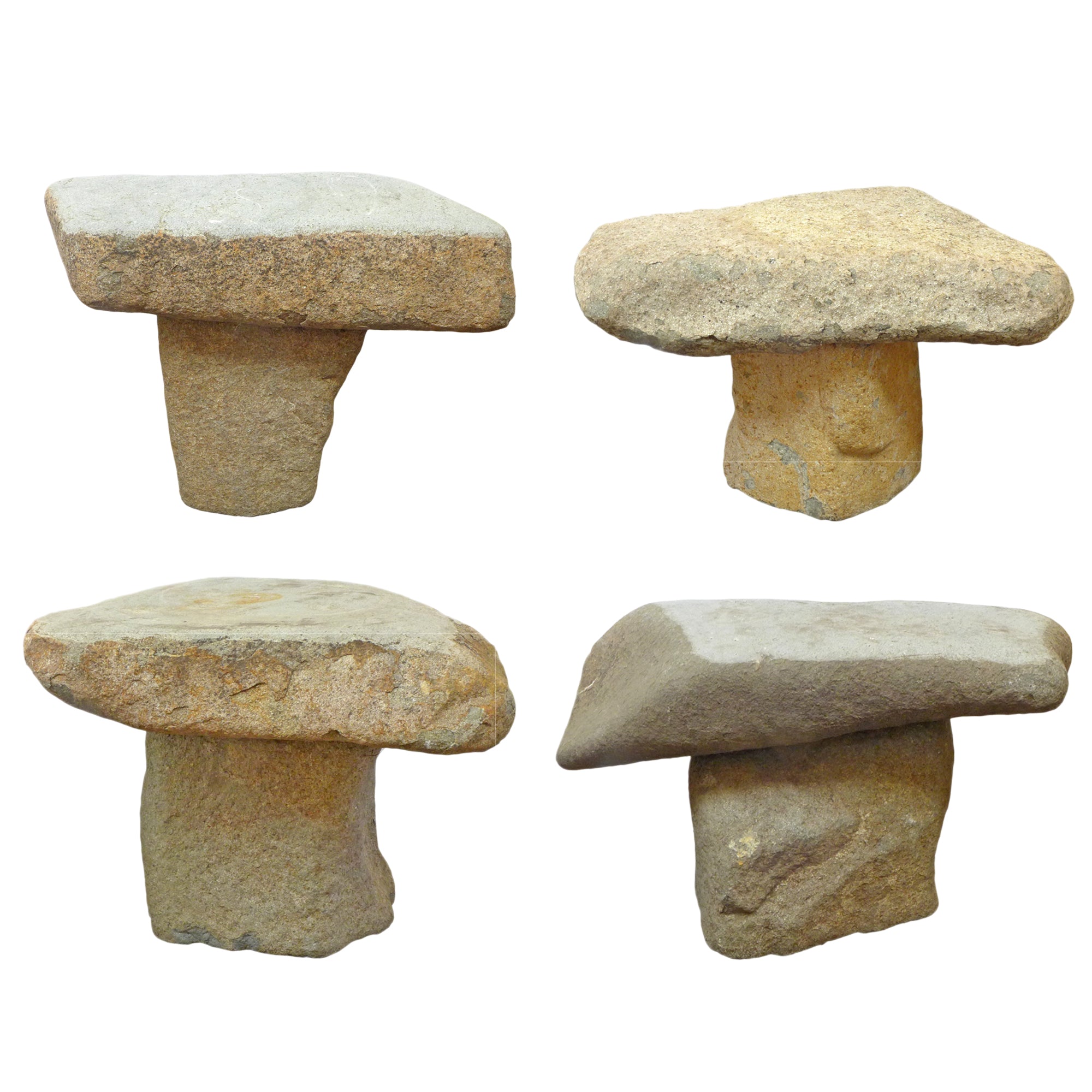 Stone Assemblage Garden Stools