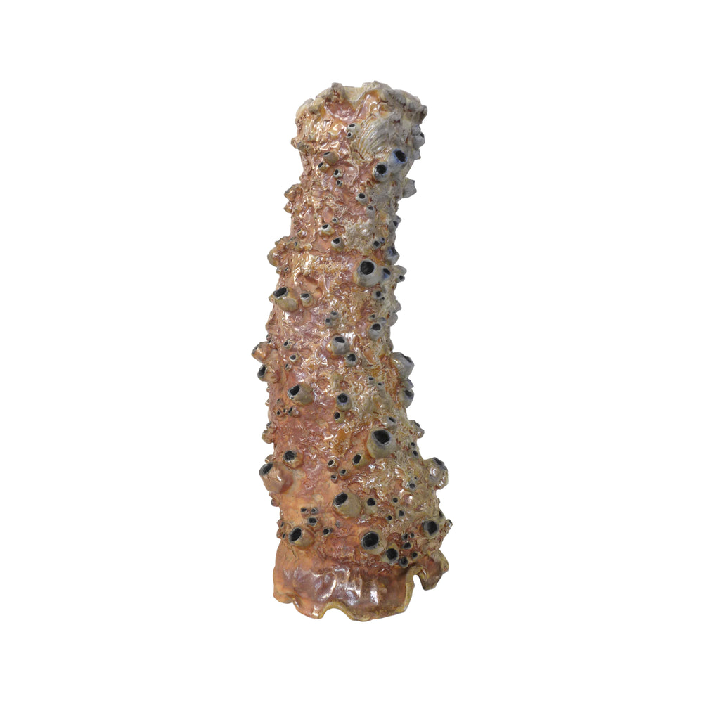 Studio Ceramic Barnacle Vase with High Luster Glaze