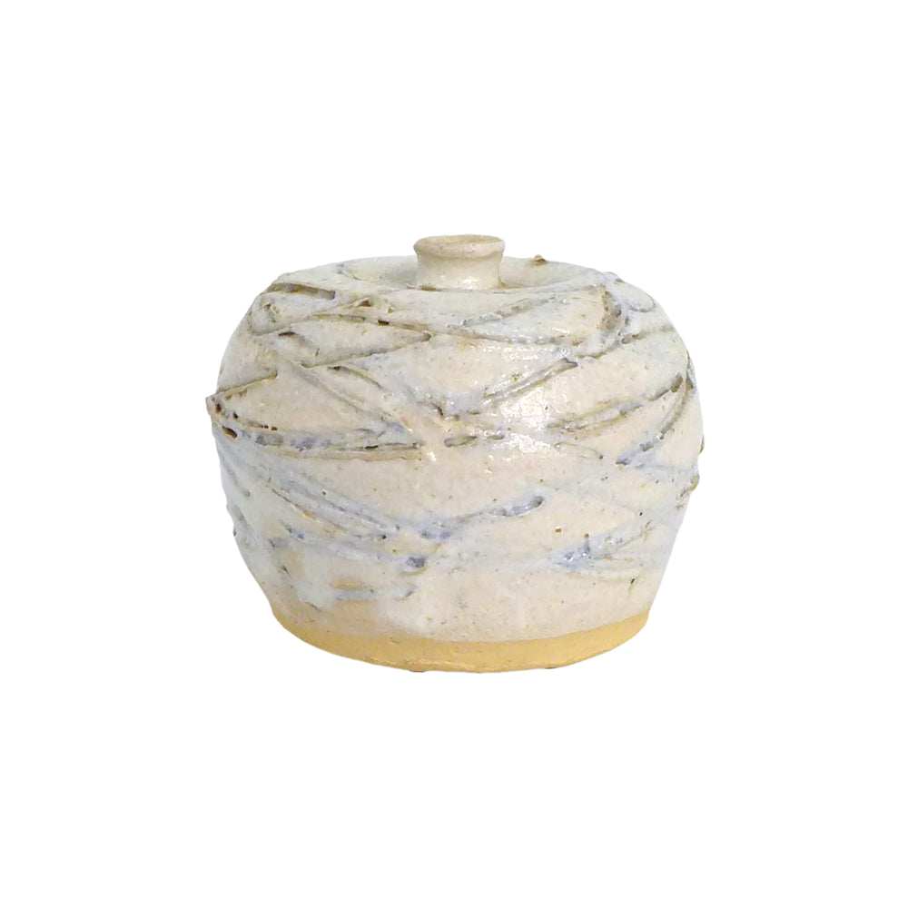 Studio Ceramic Sgraffito Weedpot
