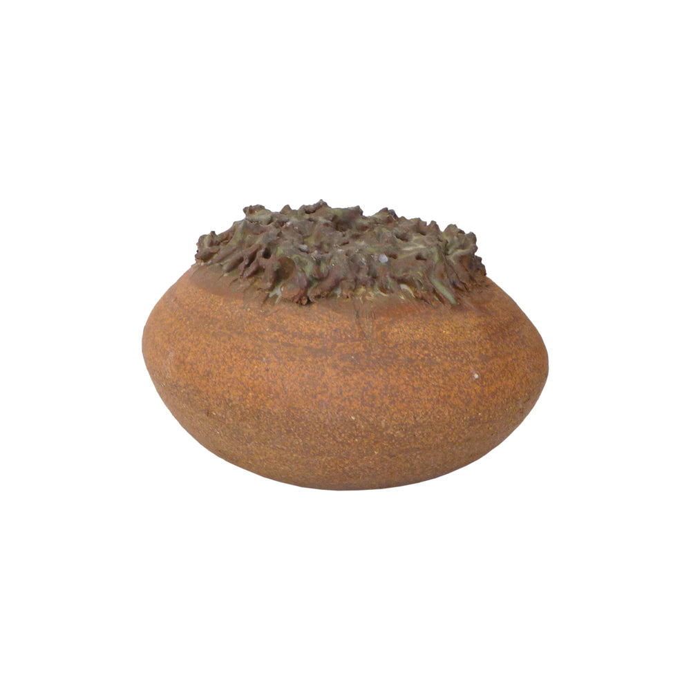Studio Ceramic Textured Top Bud Vase with Multiple Openings
