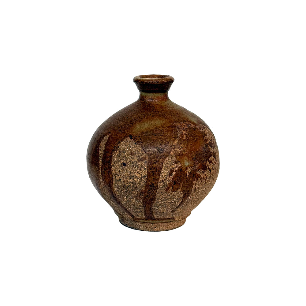 Studio Ceramic Weepot with Partial Drip Glaze