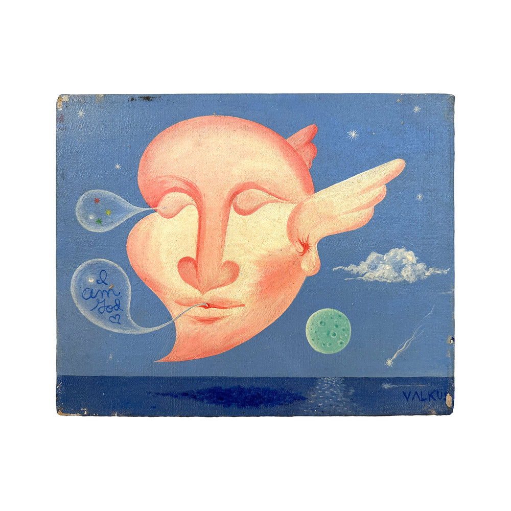 Surrealist Acrylic on Canvas Painting by Valkus