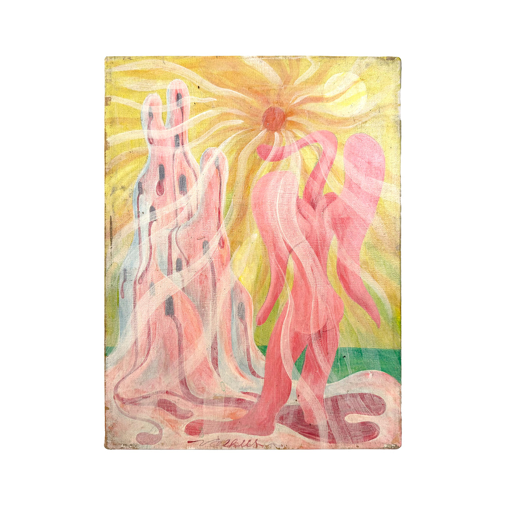 Surrealist Acrylic on Canvas Painting by Valkus
