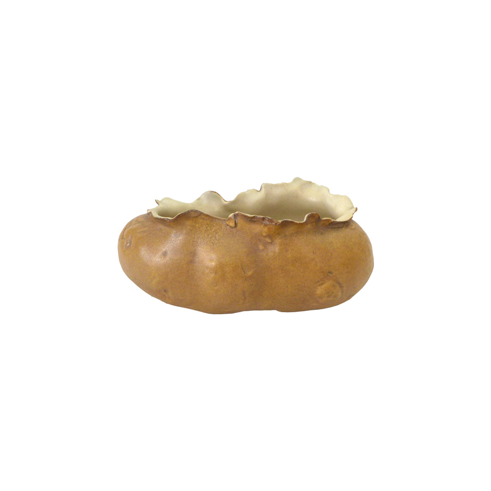 Trompe L'Oeil Glazed Ceramic Baked Potato