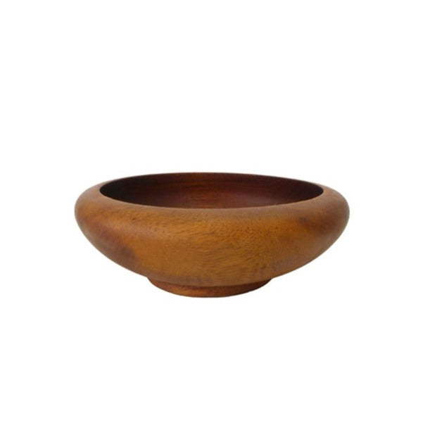 Petite Round Turned Wood Catch-All