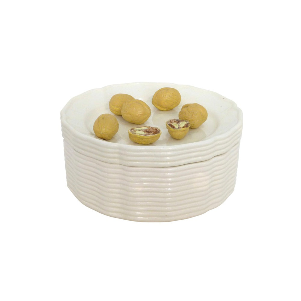 Italian Surrealist Glazed Ceramic "Stack of Plates"