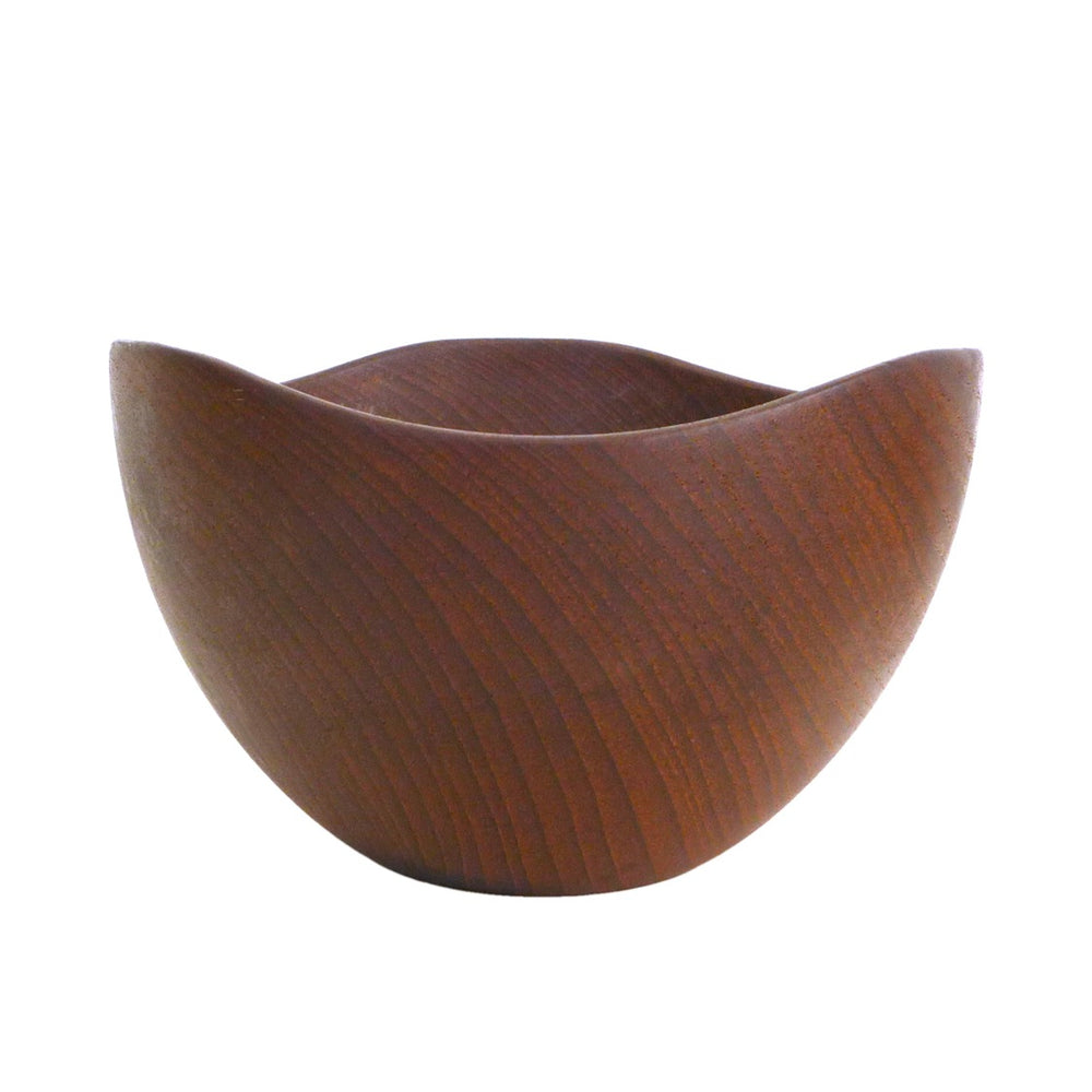 Undulating Turned Wood Bowl