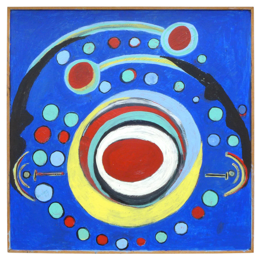 Abstract Acrylic Painting on Board