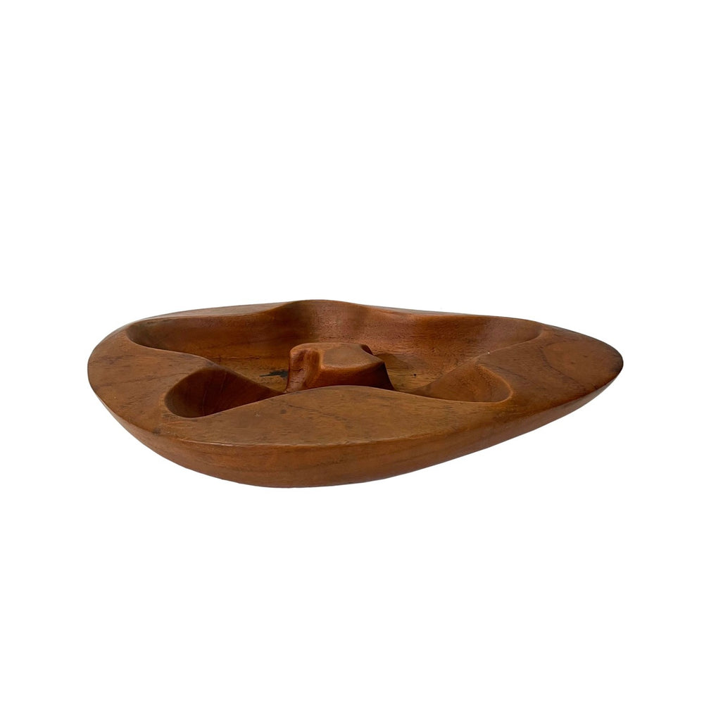 Biomorphic Carved Wood Catch-All