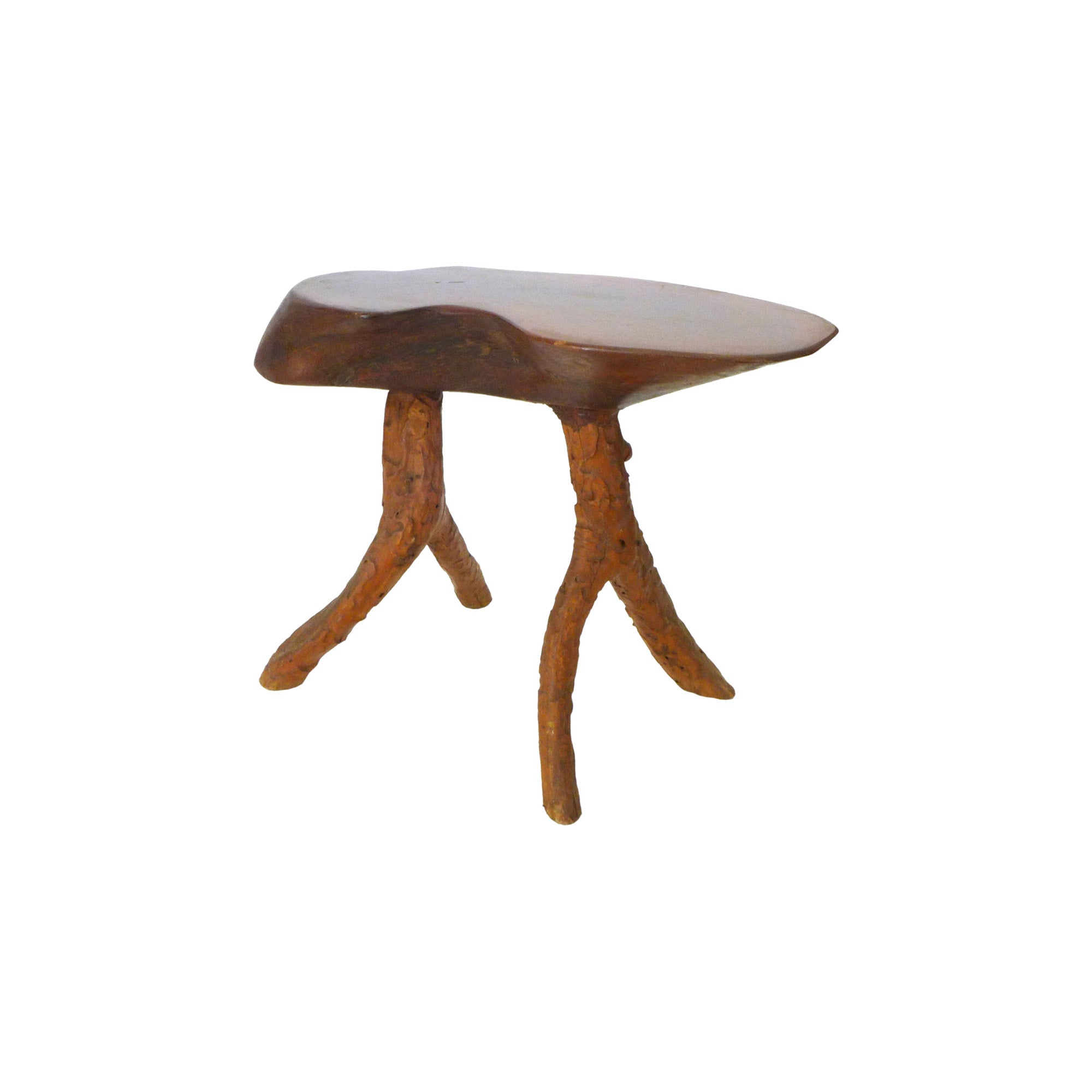 Small Organic Burl Wood Table