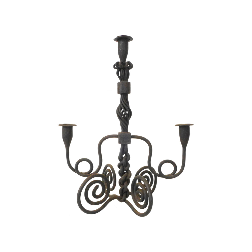 Looping Wrought Iron Candelabrum