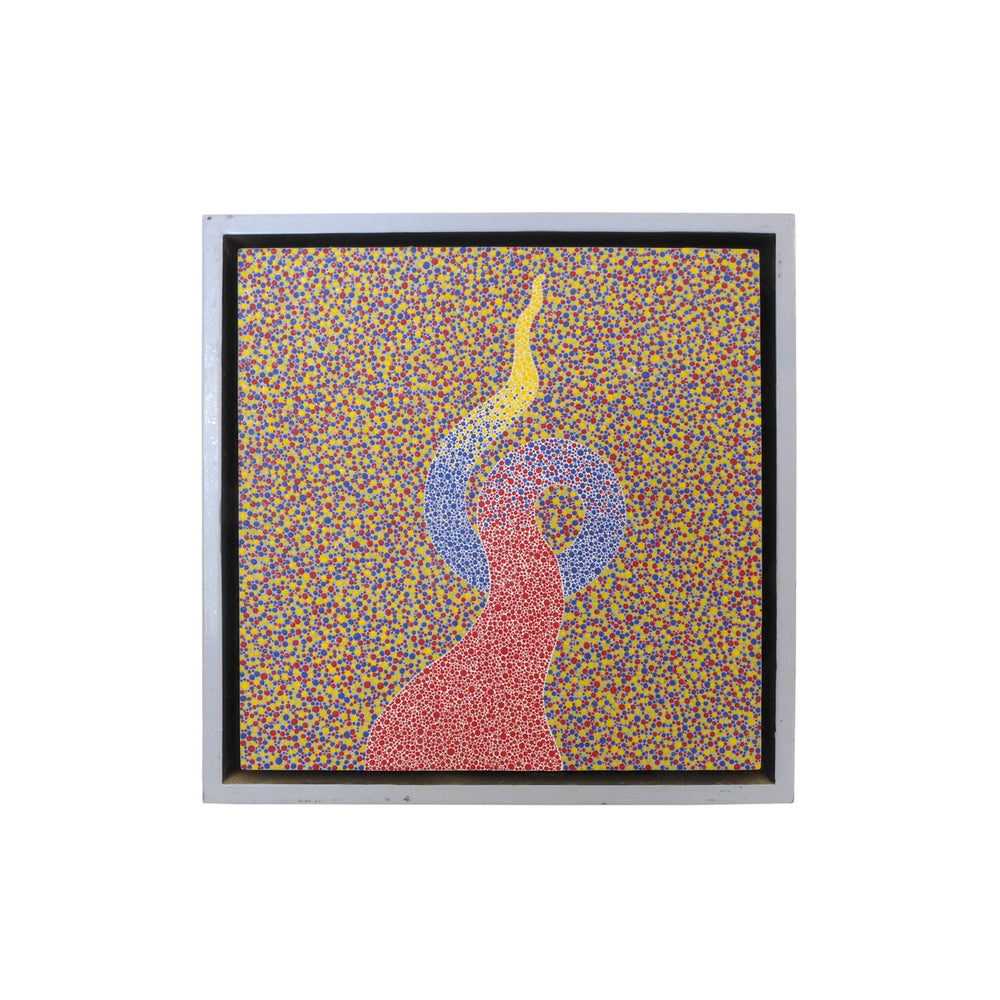 Petite Modernist Pointilist Painting